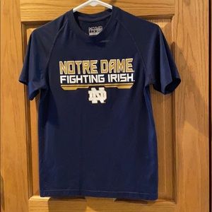 Notre Dame “fighting Irish,” UA sport shirt 🍀